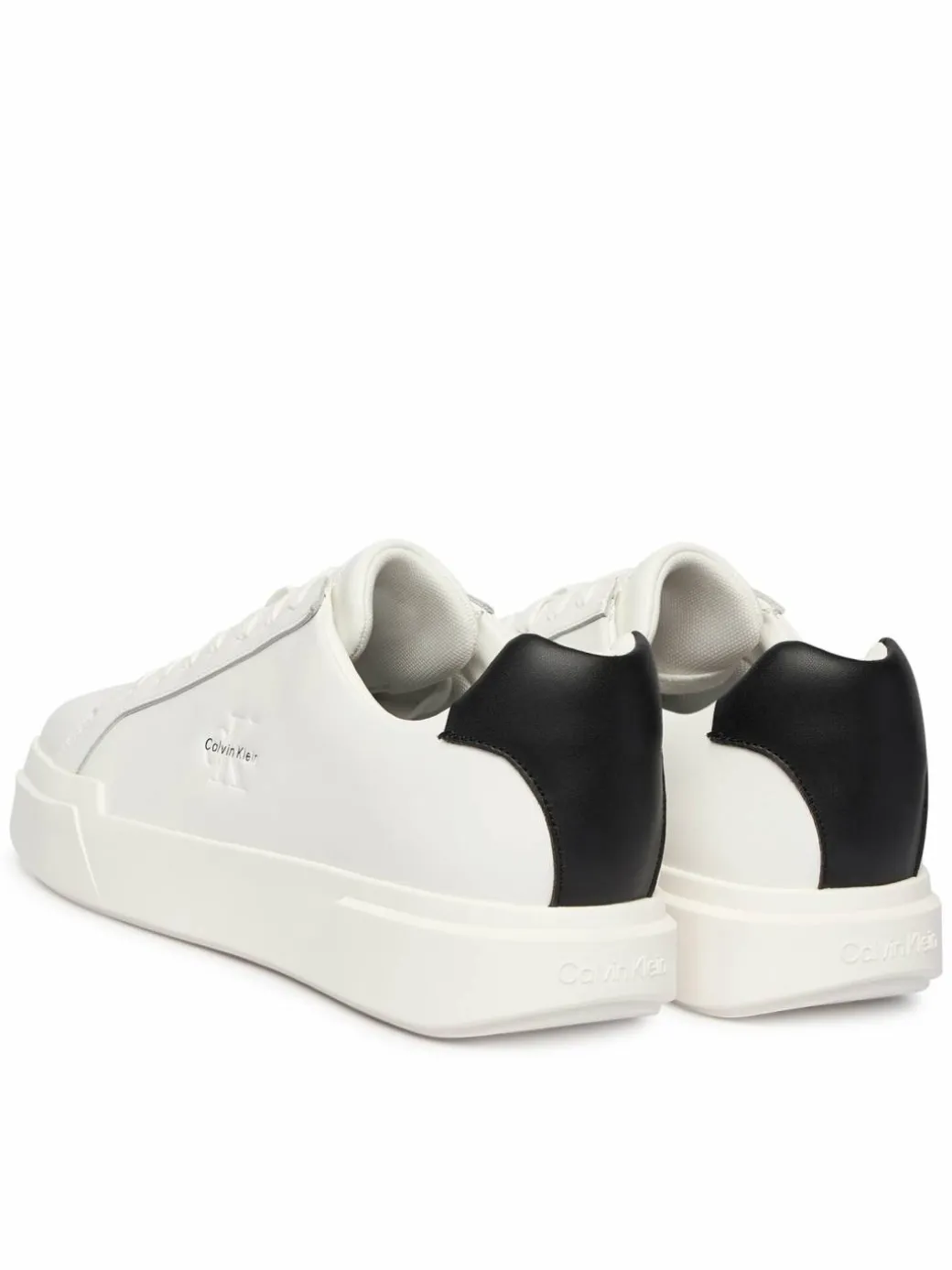 Sneakers Chunky Cupsole Laceup Lth YM0YM01344 Bianco