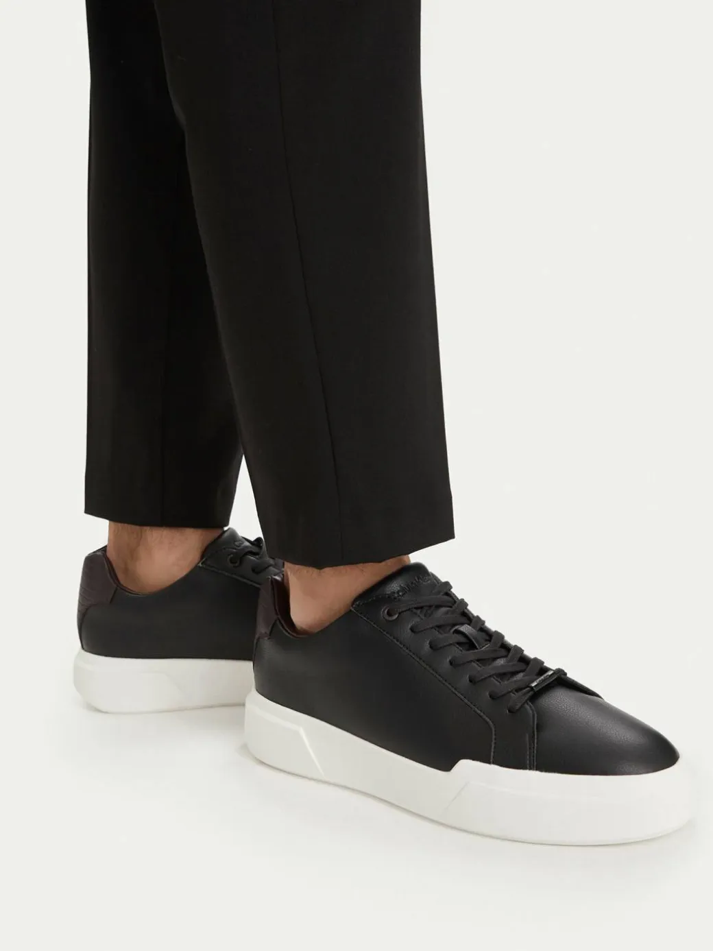 Sneakers Chunky Cupsole Laceup Clean Lth HM0HM02239 Nero