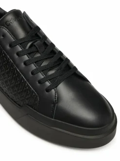 Sneakers Chunky Cupsole Laceup Lth Aop YM0YM01383 Nero