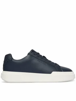 Sneakers Chunky Cupsole Laceup Lth Bt Aop HM0HM02070 Blu scuro