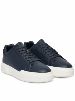 Sneakers Chunky Cupsole Laceup Lth Bt Aop HM0HM02070 Blu scuro
