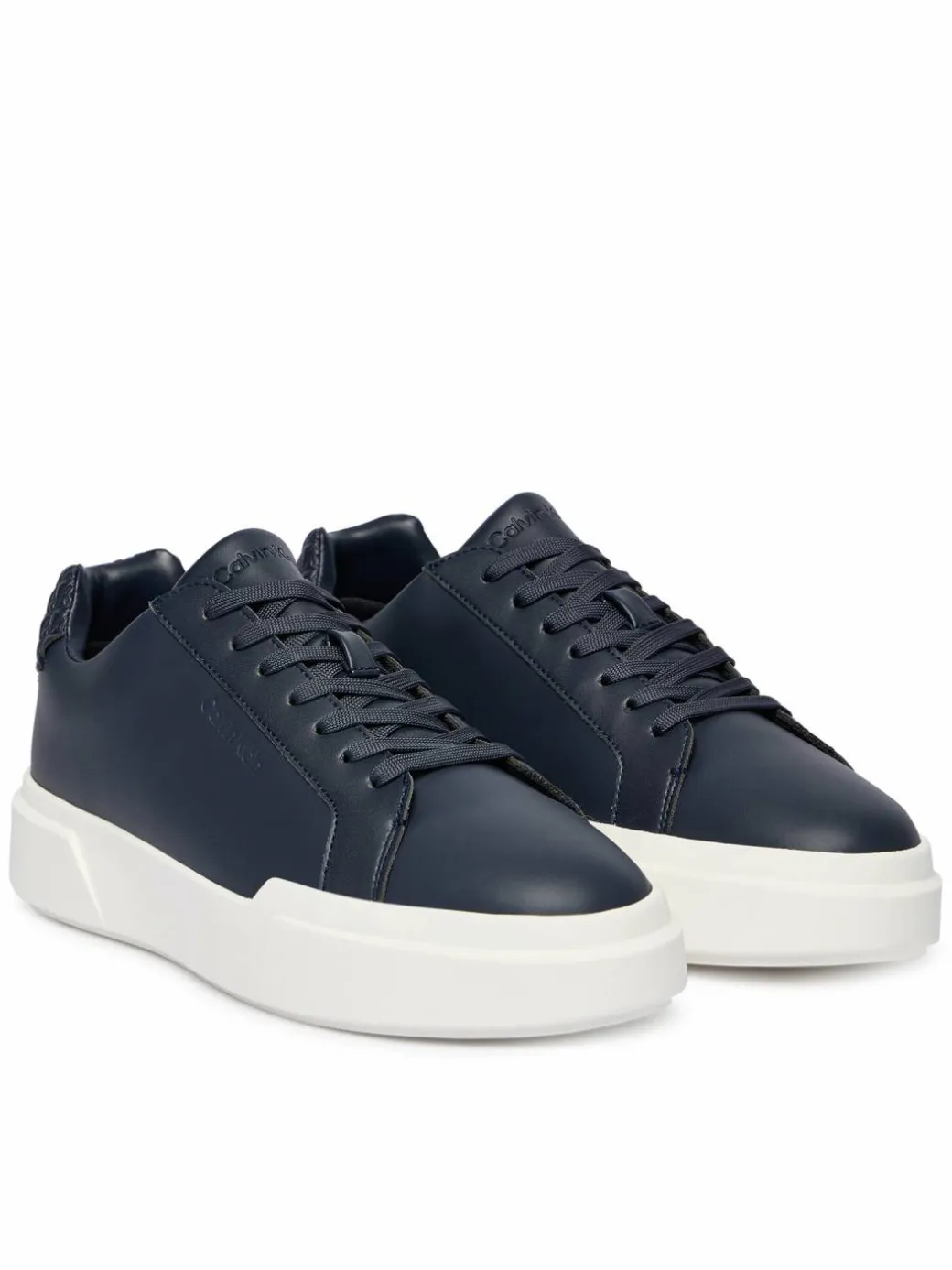 Sneakers Chunky Cupsole Laceup Lth Bt Aop HM0HM02070 Blu scuro