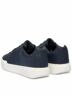 Sneakers Chunky Cupsole Laceup Lth Bt Aop HM0HM02070 Blu scuro