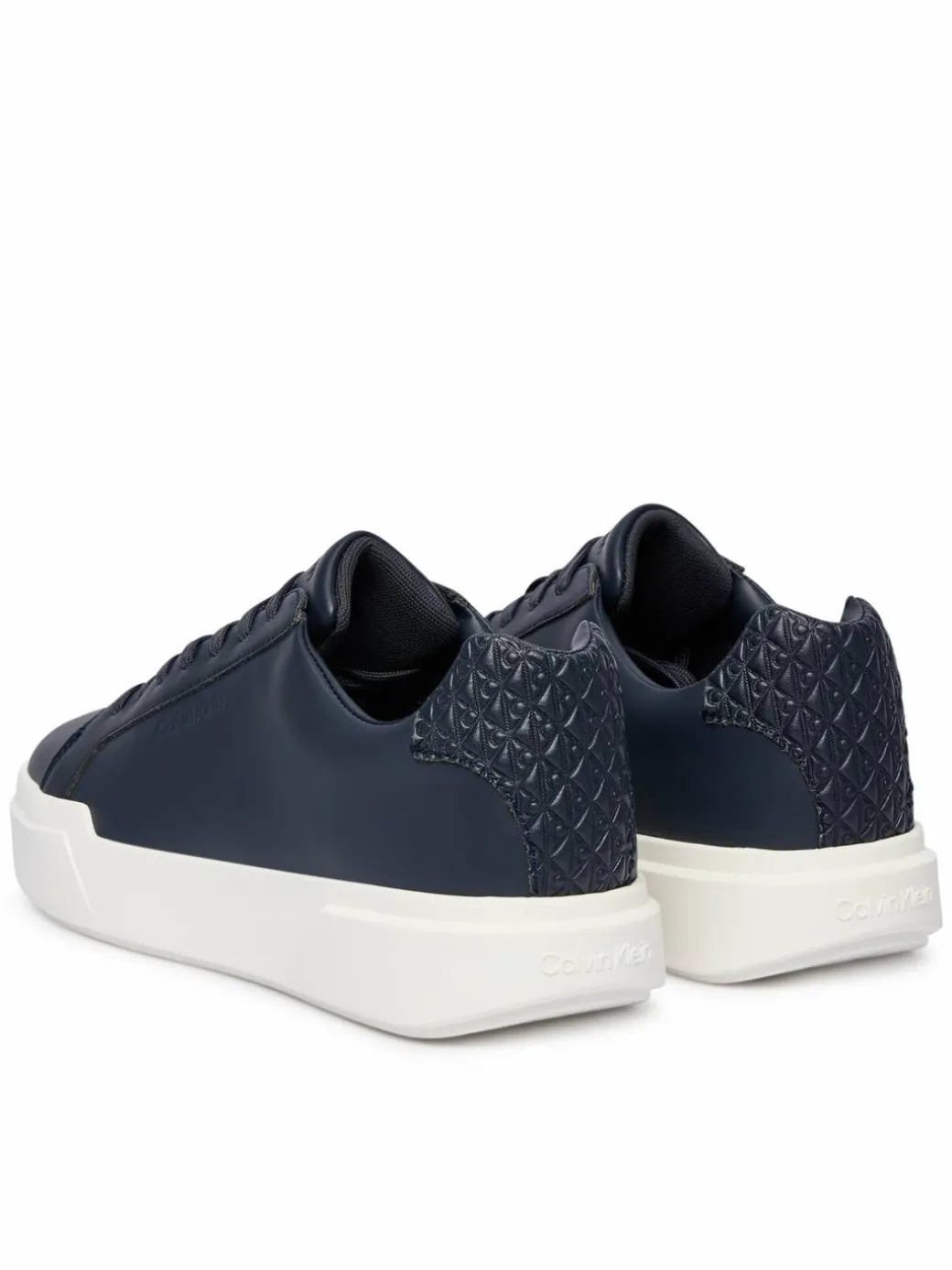 Sneakers Chunky Cupsole Laceup Lth Bt Aop HM0HM02070 Blu scuro