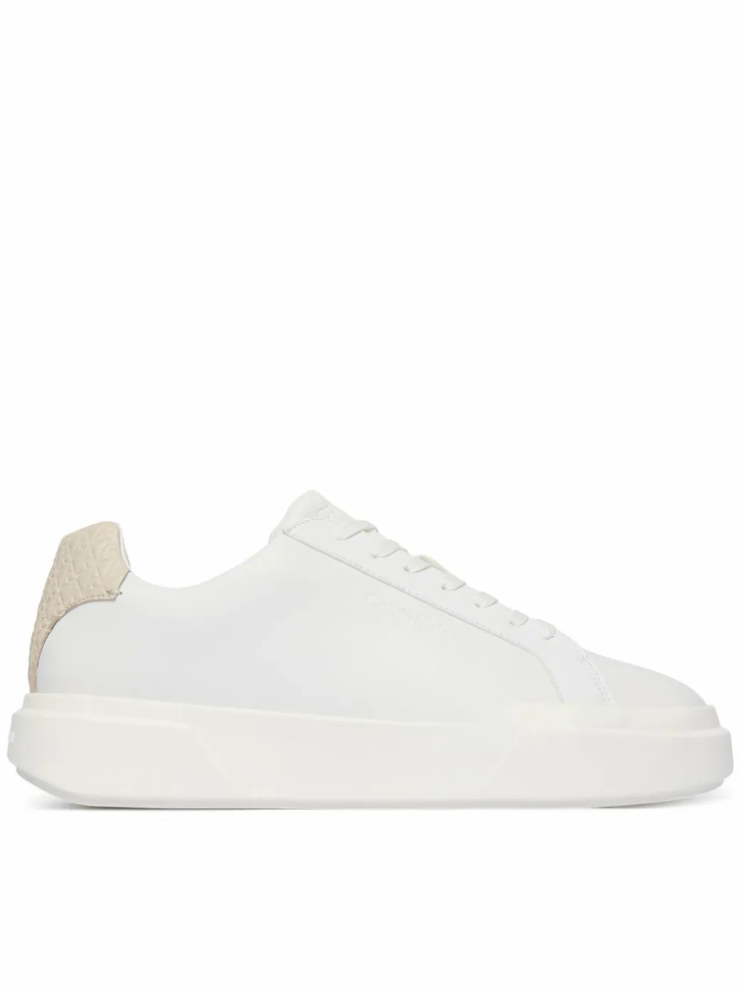 Sneakers Chunky Cupsole Laceup Lth Bt Aop HM0HM02070 Bianco