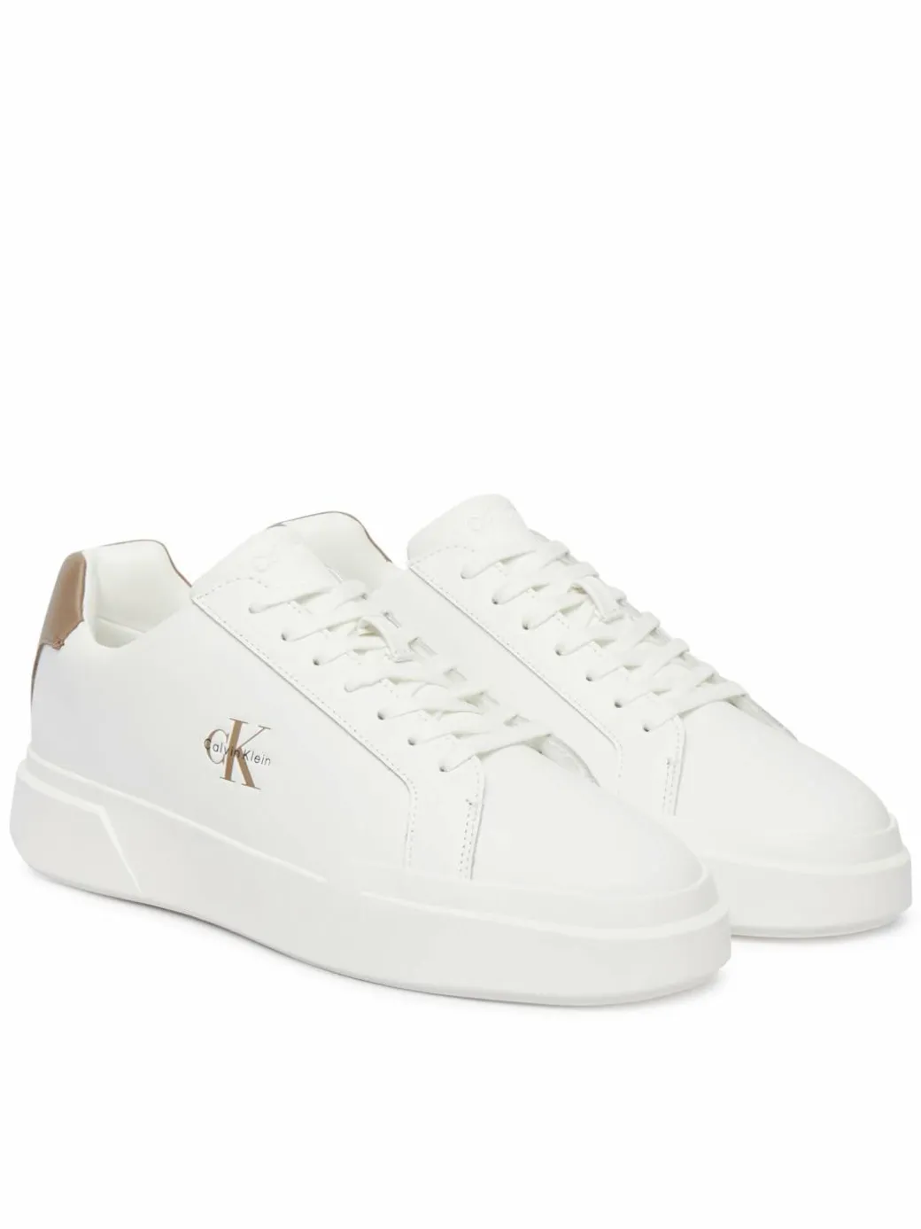 Sneakers Chunky Cupsole Laceup Lth YM0YM01344 Bianco