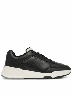 Sneakers City Runner Laceup Lth Mix HM0HM02309 Nero
