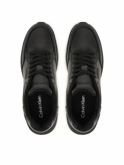 Sneakers City Runner Laceup Lth Mix HM0HM02309 Nero