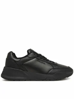 Sneakers City Runner Laceup Lth Mix HM0HM02309 Nero
