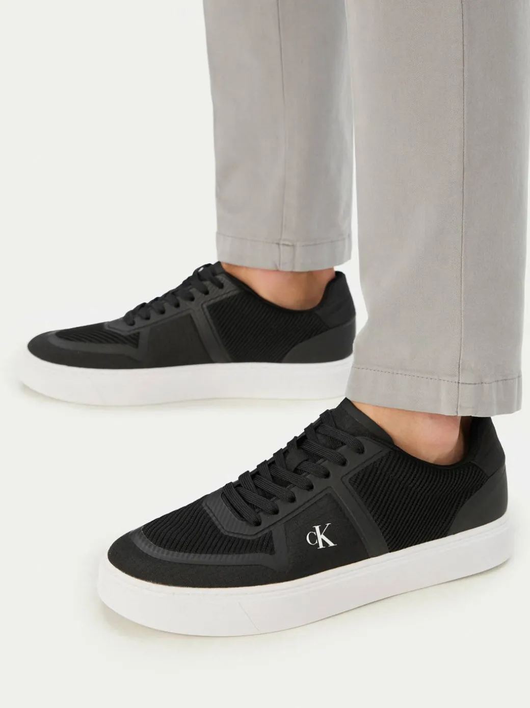 Sneakers Claccic Cups Laceup Knit HM0HM02130 Nero