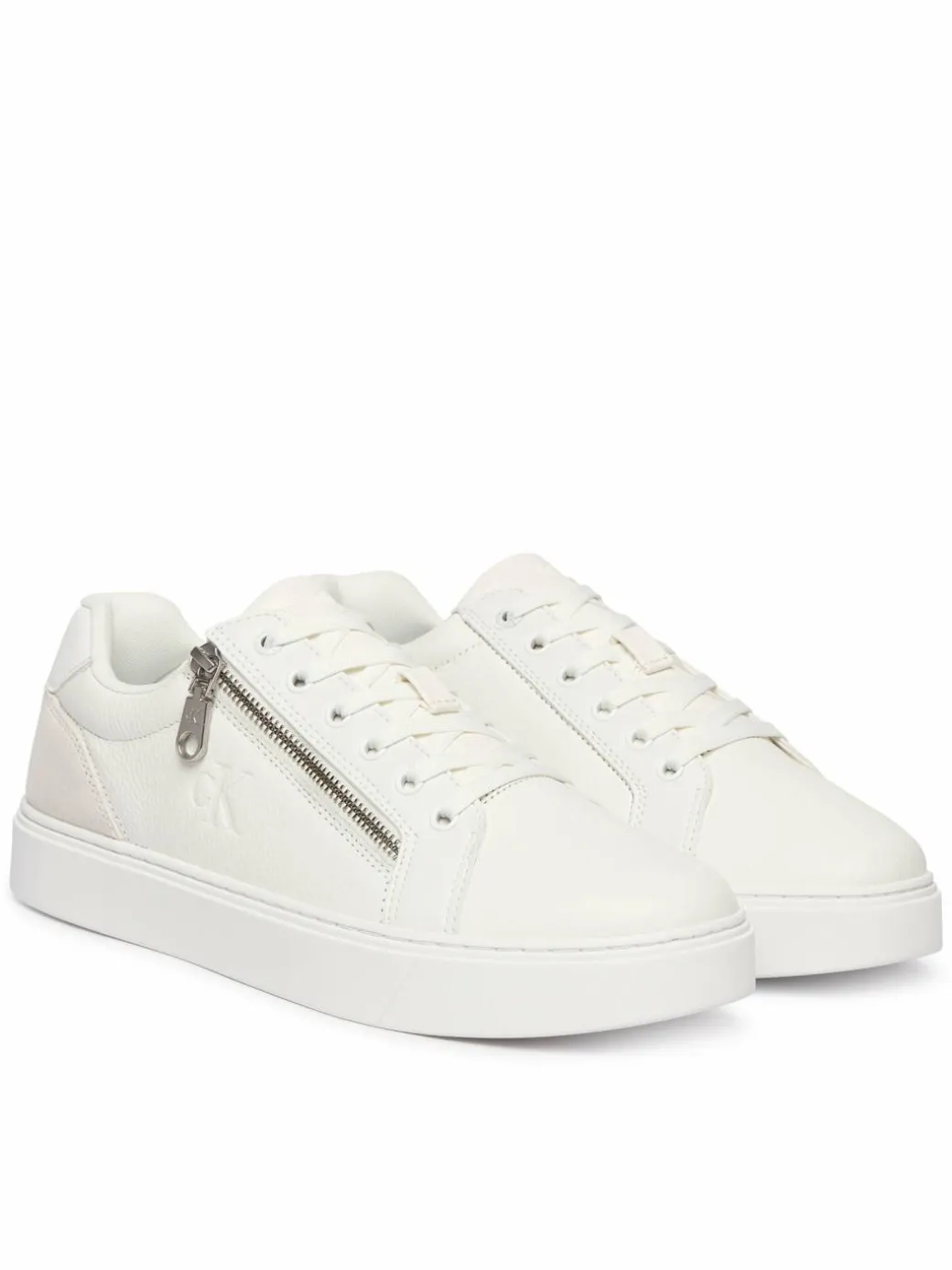 Sneakers Classic Cup Laceup Zip Lth YM0YM01437 Bianco