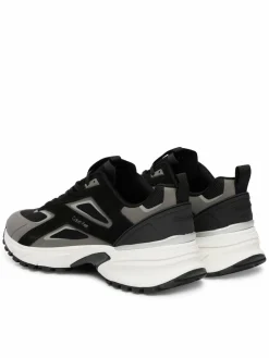 Sneakers Hike Runner Ck Stripe Mix Ny-Su HM0HM02220 Nero