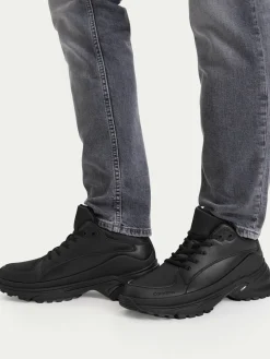 Sneakers Hike Runner Mid Laceup Tech Mix YM0YM01418 Nero