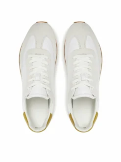 Sneakers Low Prof Runn Laceup Cv Mix HM0HM01723 Bianco