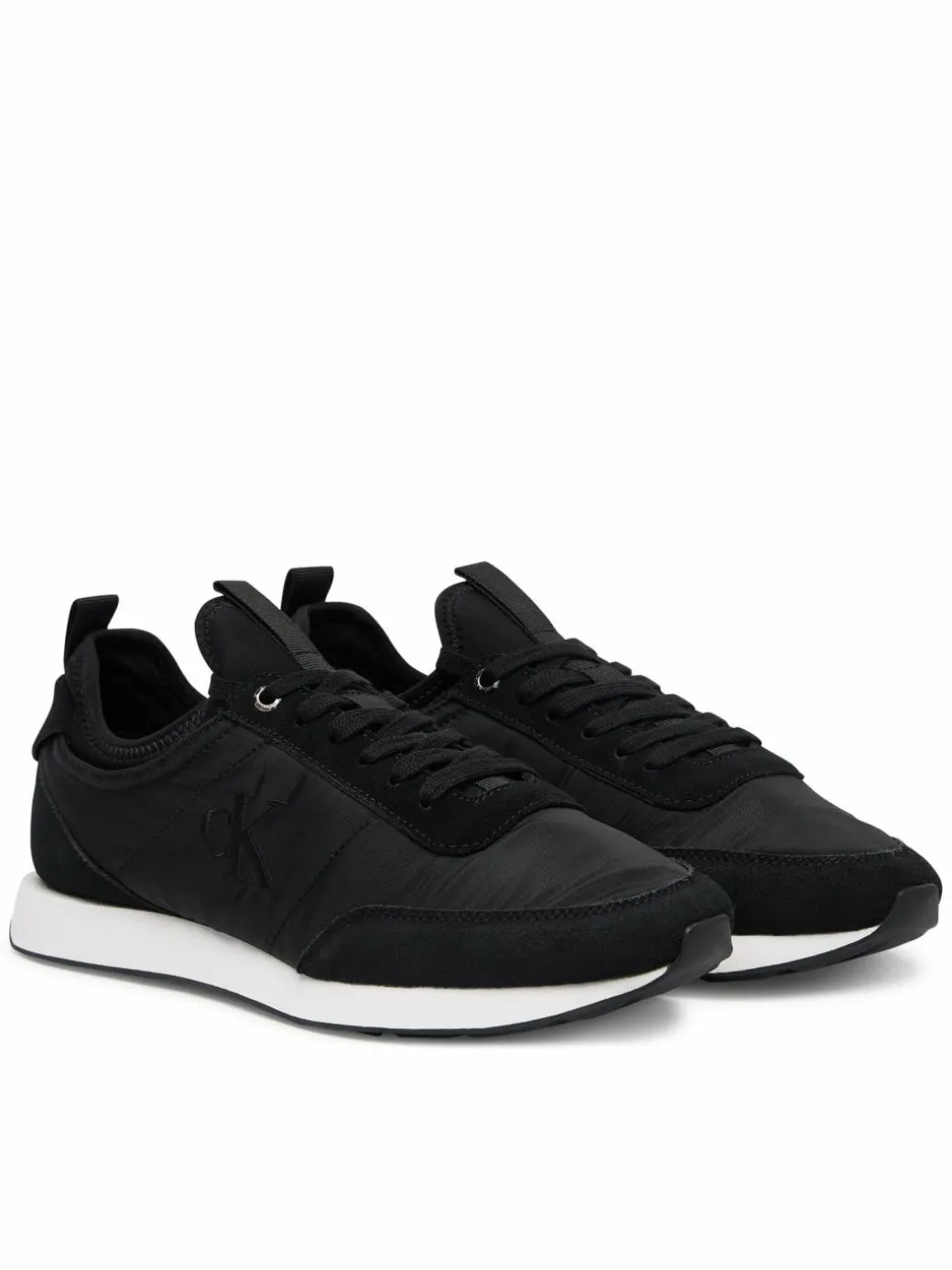 Sneakers Retro Runner Sock Laceup Mix YM0YM01414 Nero