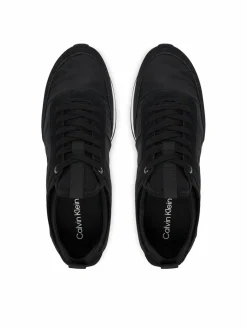Sneakers Retro Runner Sock Laceup Mix YM0YM01414 Nero