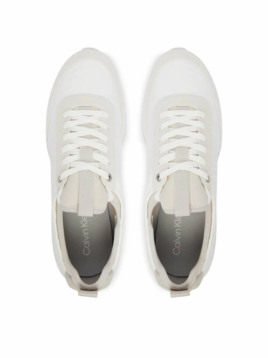 Sneakers Retro Runner Sock Laceup Mix YM0YM01414 Bianco