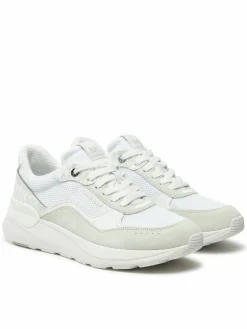 Sneakers Trevor Mixed-Media Trainer 42F4TRFS7D Bianco